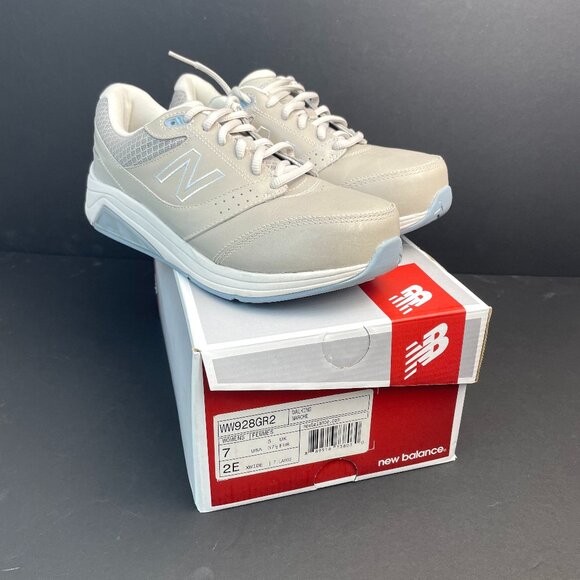 New Balance WW928GR2 Shoes - New Balance WW928GR2 Women’s Walking Shoes Gray Leather Sneakers Size 7 2E XWide